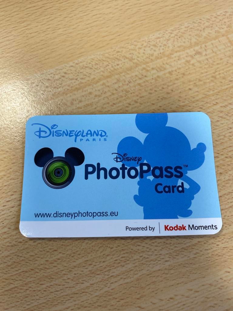 Disneyland photo pass card voor op park !, Tickets en Kaartjes, Eén persoon, Overige typen
