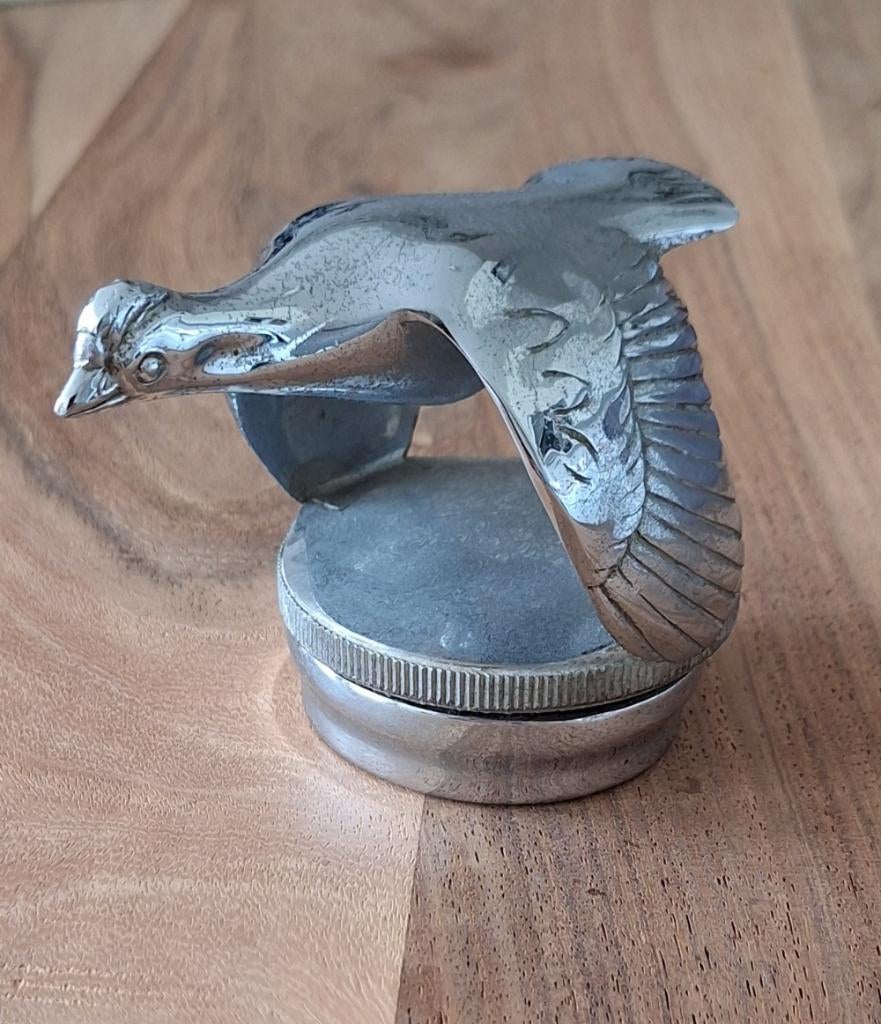Originele Art Deco Ford Model A Flying Quail radiateurdop., .., Gebruikt, Amerikaanse onderdelen, .