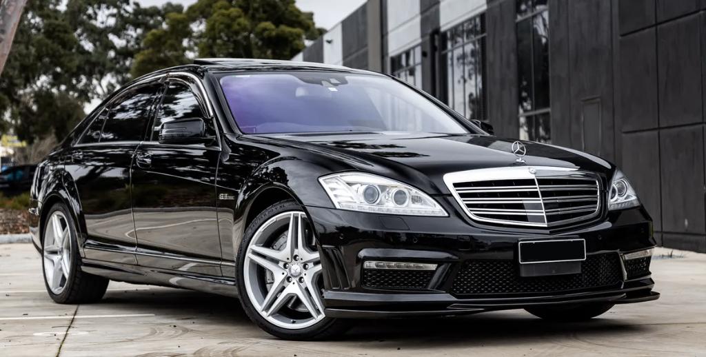 Originele 20 inch mercedes AMG velgen banden S-klasse W221, Gebruikt, 275 mm, Banden en Velgen, Germany