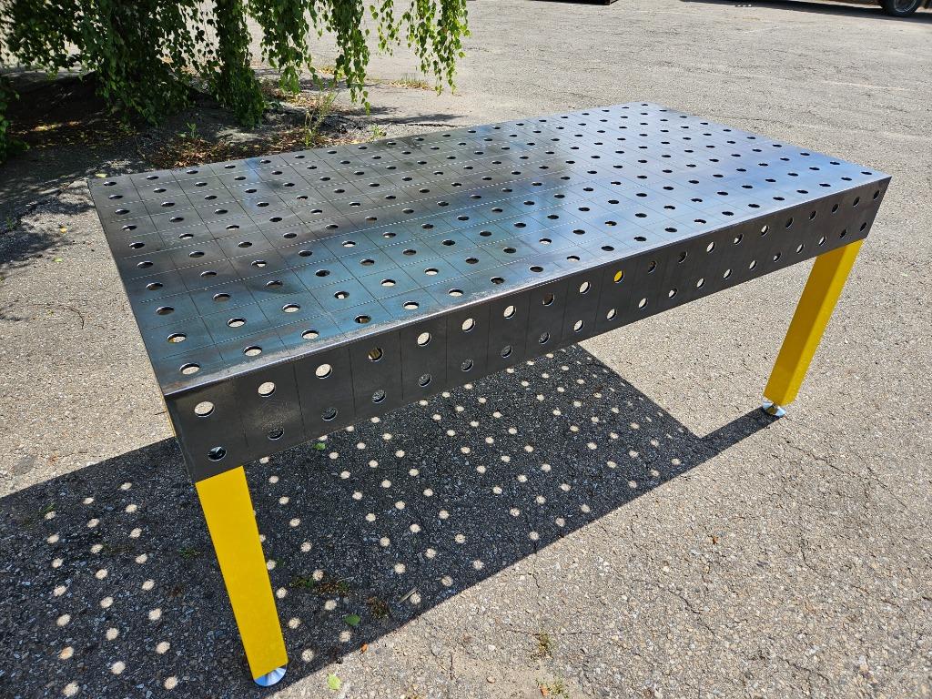 Lastafel 2000x1000x200mm, plaat 8,0, D28 gefreesde gaten., Ophalen of Verzenden, Nieuw