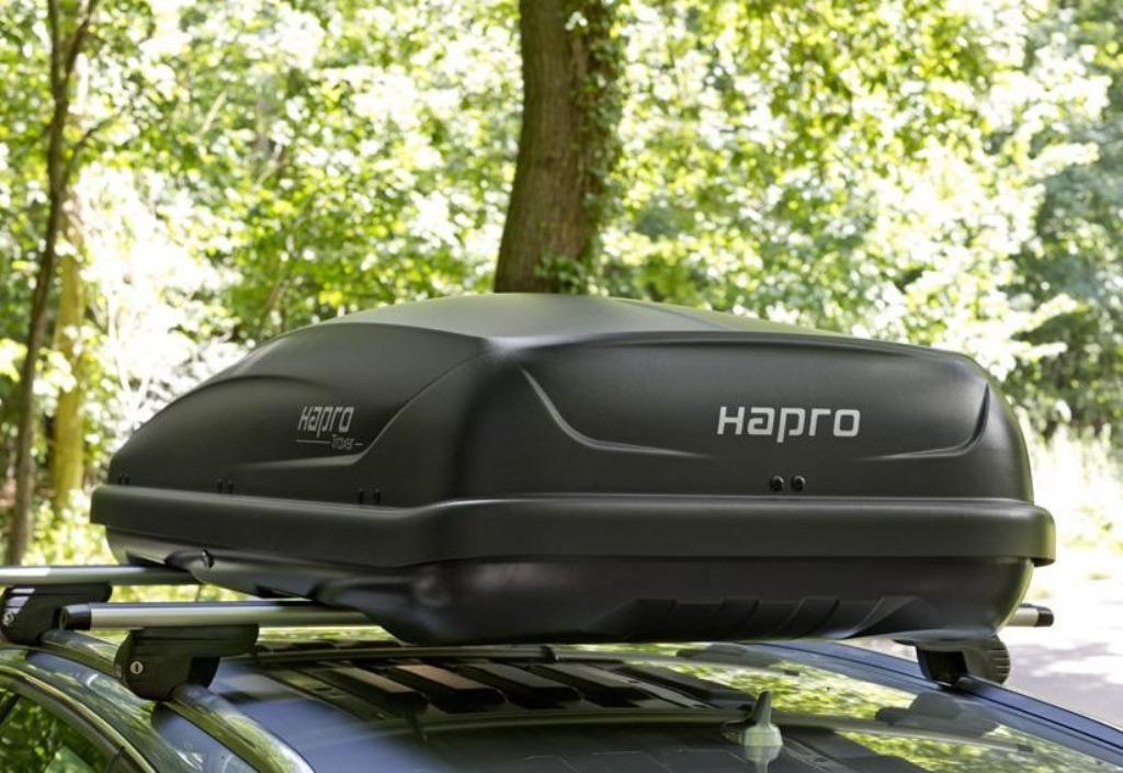 Hapro dakkoffers 8.6& 6.6 TE HUUR incl. dakdragers & montage, Ophalen of Verzenden, Zo goed als nieuw