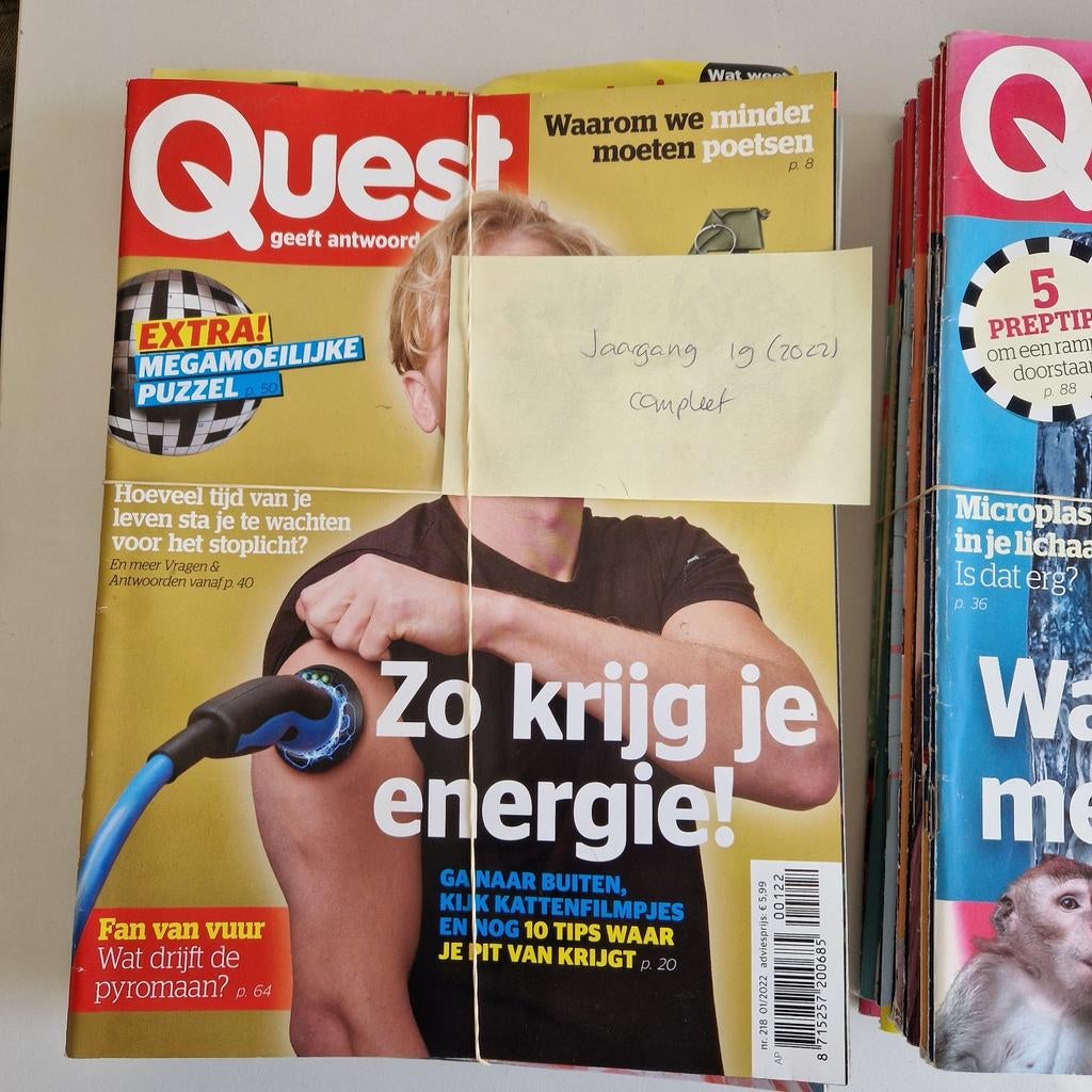 Quest tijdschrift jaargangen 19 en 20 (2022-2023), Ophalen