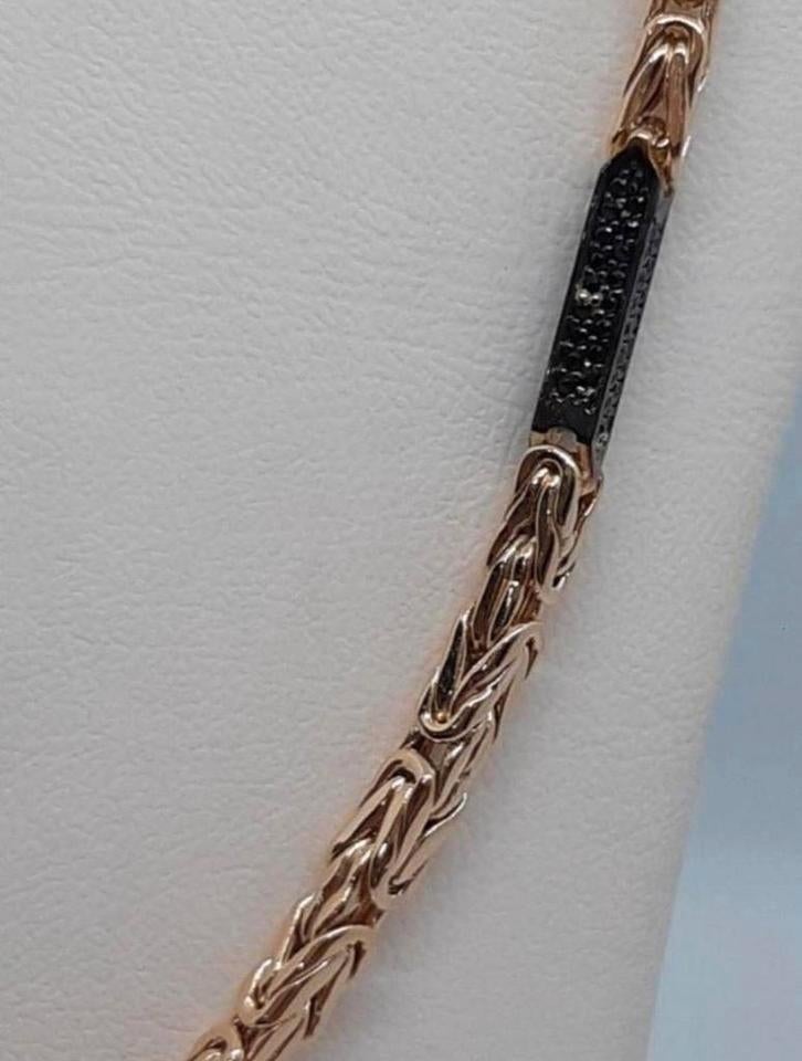 gouden Koningsketting 14kt, Www.bredajuwelier.nl, Nieuw, Ophalen of Verzenden, Www.bredajuwelier.nl