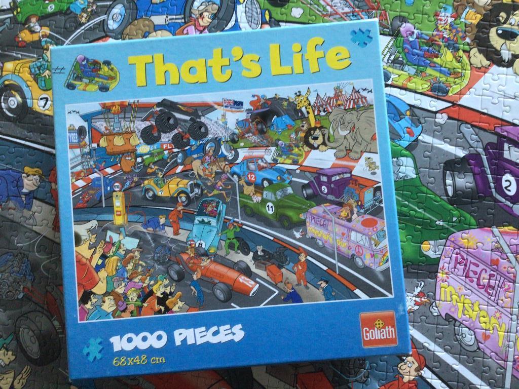 Het circuit, Ophalen, 500 t/m 1500 stukjes, Zo goed als nieuw, Legpuzzel