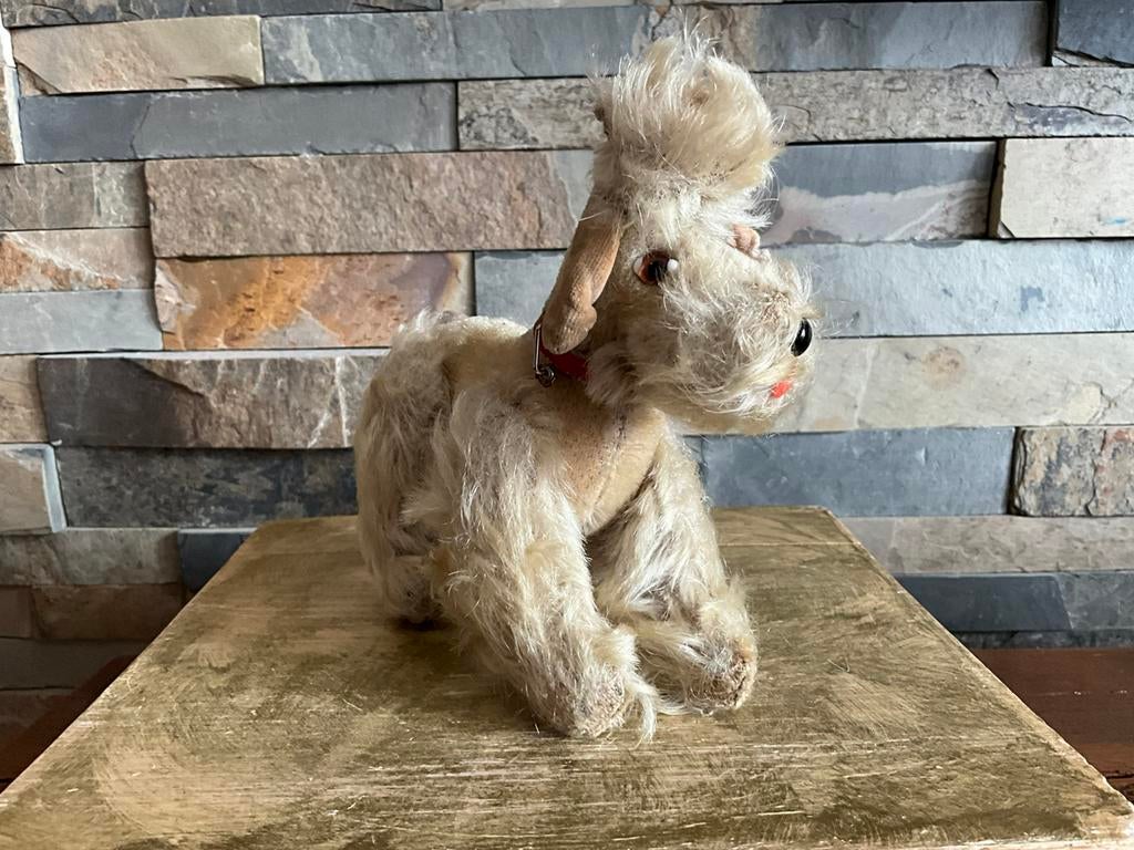 Antiek hondje van steiff, Antiek en Kunst, Ophalen of Verzenden