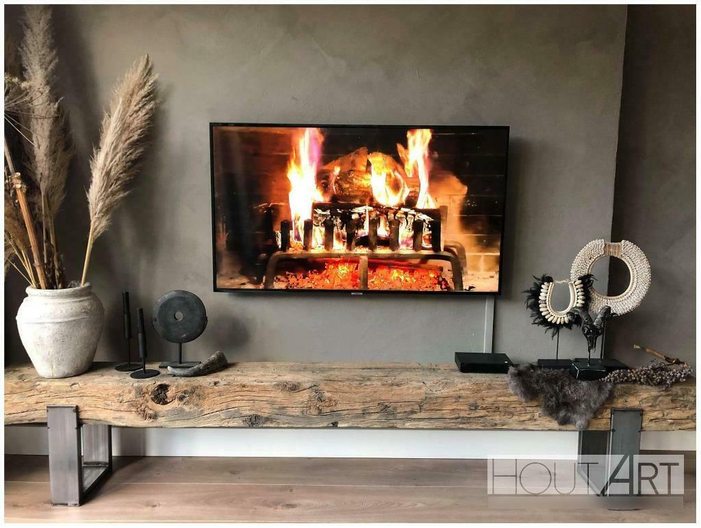 TV-meubel oud eiken spoorbiels / bielzen upoot