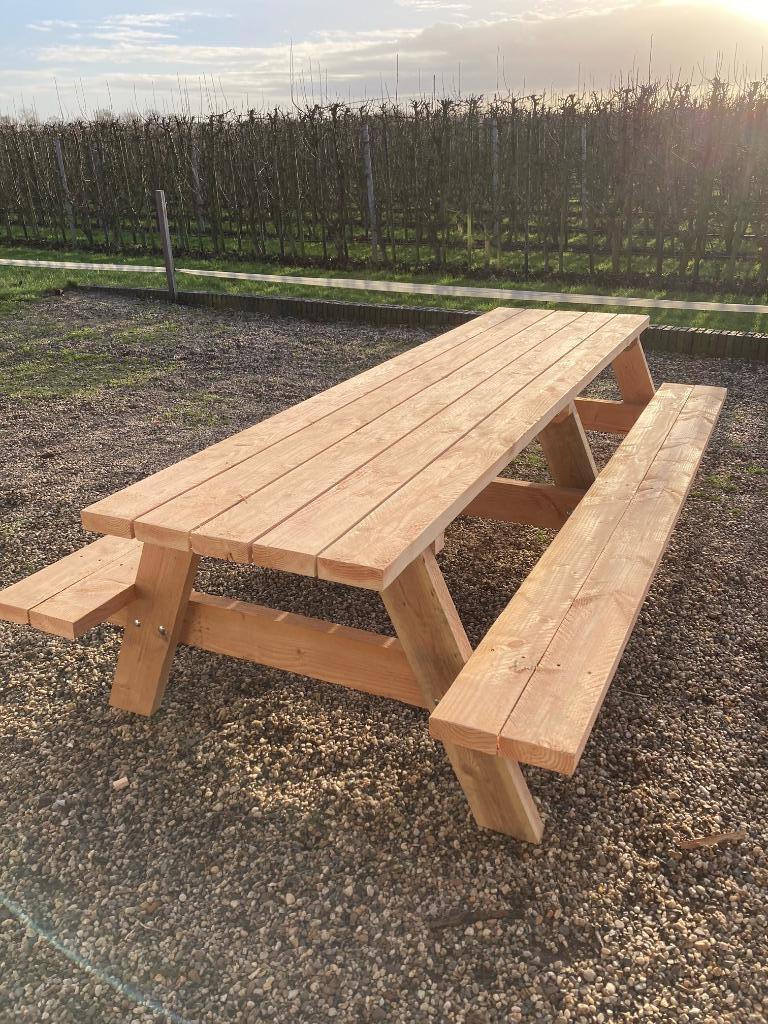 Picknicktafels, Tuin en Terras, Picknicktafels, Ophalen of Verzenden, Nieuw, Rechthoekig, Hout