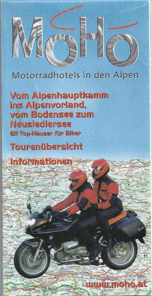 Pl8 plattegrond de alpen met motor hotels  --, Boeken, Atlassen en Landkaarten, Gelezen, 2000 tot heden, Ophalen of Verzenden