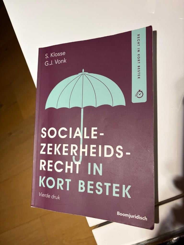 Sociale zekerheidsrecht in kort bestek - S. Klosse, Gelezen, Boomjuridisch, Gamma, HBO