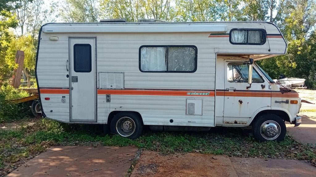 Mooie belastingvrij klassieke amerikaanse camper, Caravans en Kamperen, Campers, Overige merken, LPG, Half-integraal, Tot en met 6