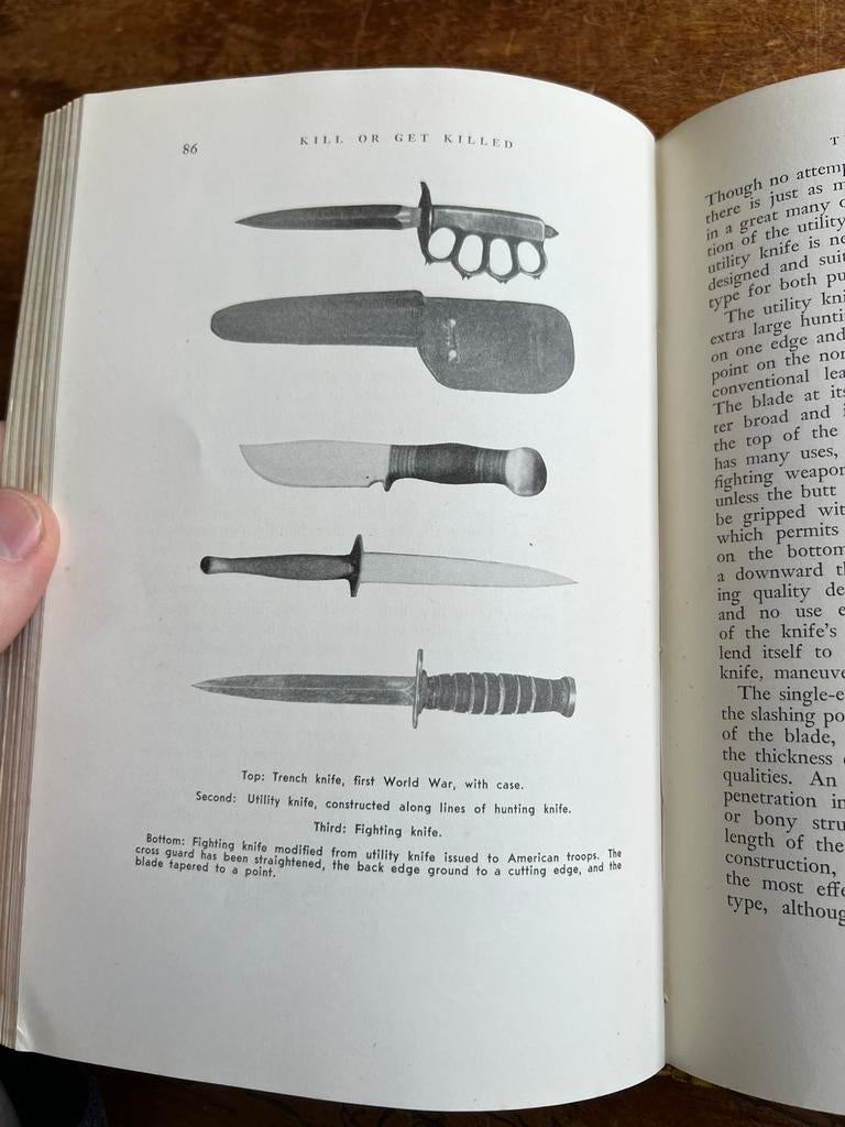 Commando handboek FS dolk fairbairn Kill or Get Killed 1943, Verzamelen, Militaria | Tweede Wereldoorlog, Mes of Dolk, Ophalen of Verzenden