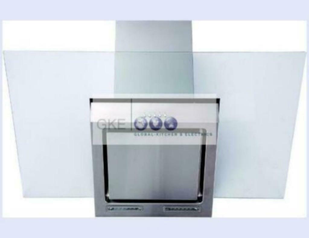 Pro.Finesse WHD90IN Glasdesign Wandschouwkap, 90cm, RVS, Wandschouwkap, Nieuw, Ophalen of Verzenden, Inbouw