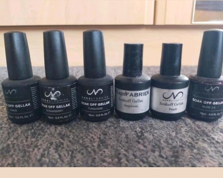 Gellak Set - Nagel Fabriek, Alessandro & Meer!, Gebruikt, Overige kleuren, Ophalen of Verzenden, Handen en Nagels
