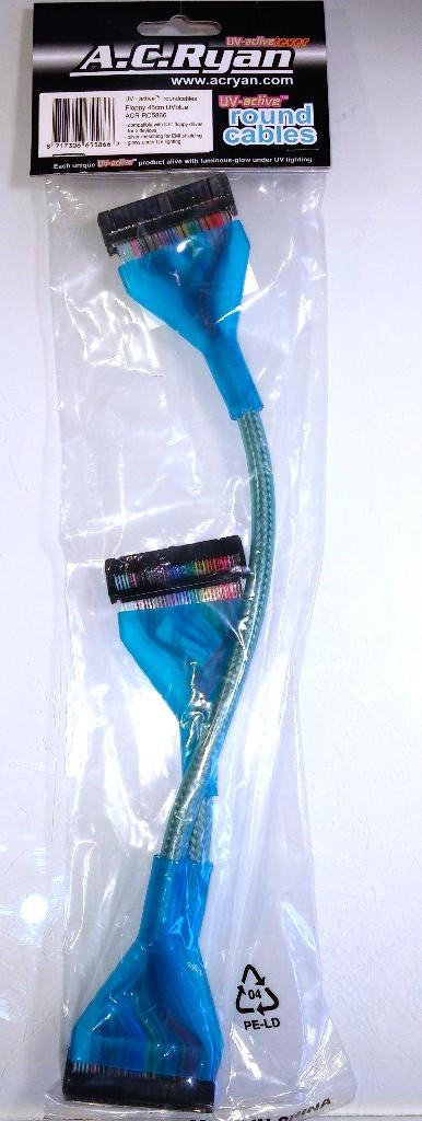 AC Ryan Floppy Disk Drive Roundcables Ronde Kabel 2xFDD IDE, Ophalen of Verzenden, AC Ryan