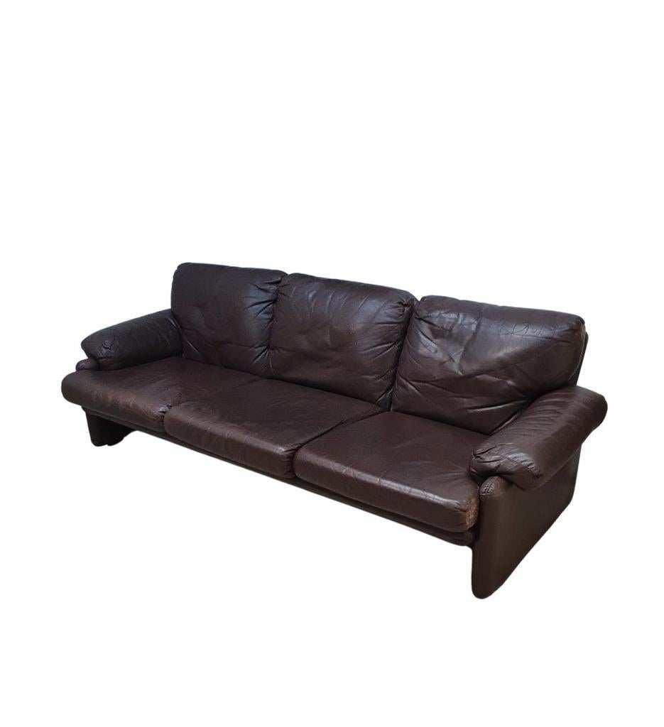 Dark brown leather sofa (3 seater) B&B Italia Coronado, Ophalen of Verzenden, Gebruikt