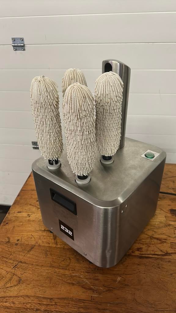 Glazen poleermachine in zeer nette staat, ..., Ophalen of Verzenden, Zo goed als nieuw, ....