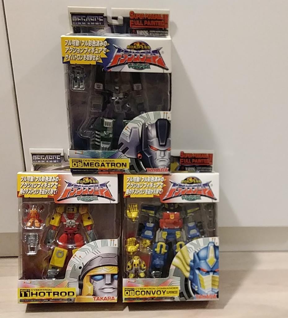 Transformers Takara MEGA SCF Armada Convoy, Megatron, Hotrod, Verzamelen, Transformers, Overige generaties, Ophalen of Verzenden