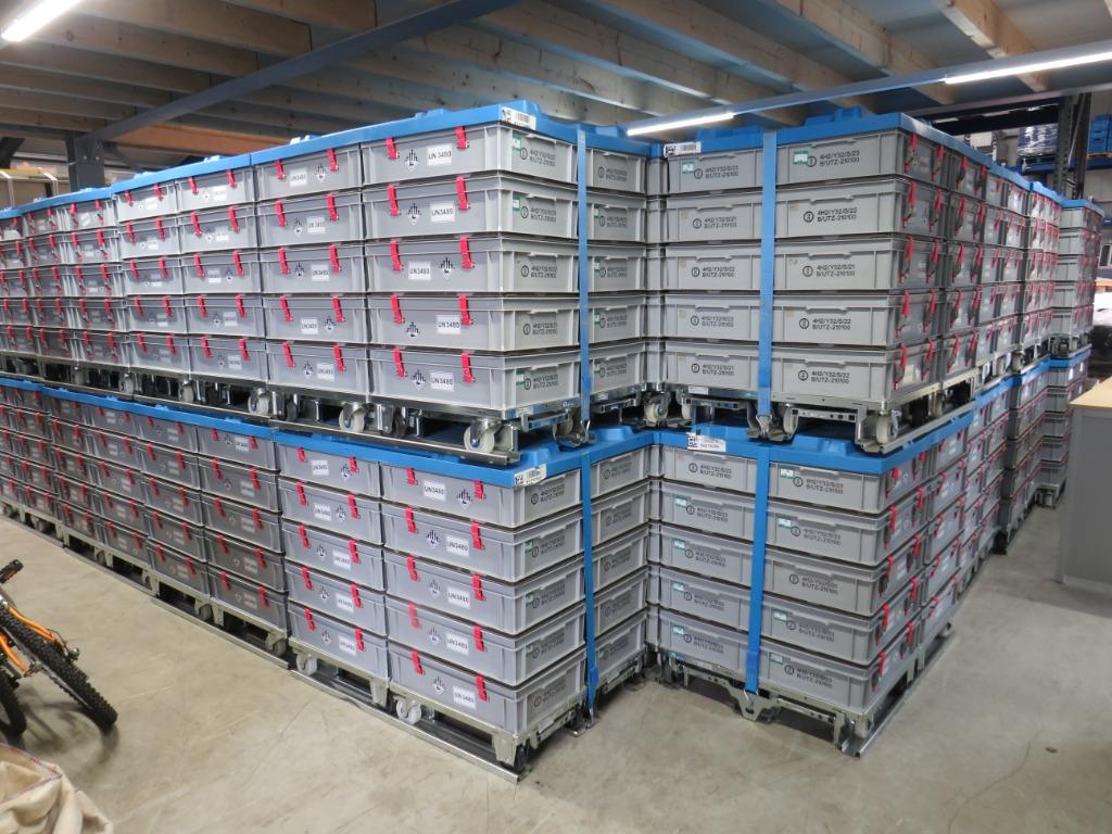 transportpallet voor normbakken met trollys en 20x krat, Doe-het-zelf en Verbouw, Zandhaarweg, Ophalen of Verzenden, Auer, Auer.com