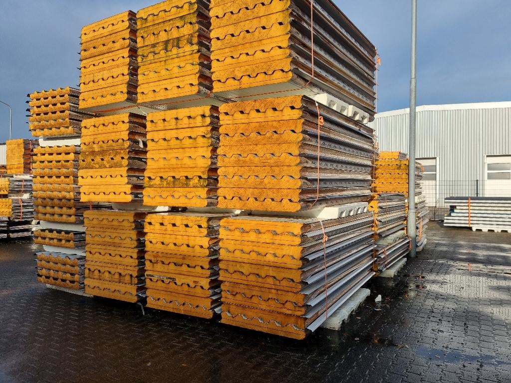 FALK Sandwichpanelen 100 mm B-keus | Vanaf €8,00/m2, Doe-het-zelf en Verbouw, Platen en Panelen, Ophalen, Zo goed als nieuw, Overige materialen