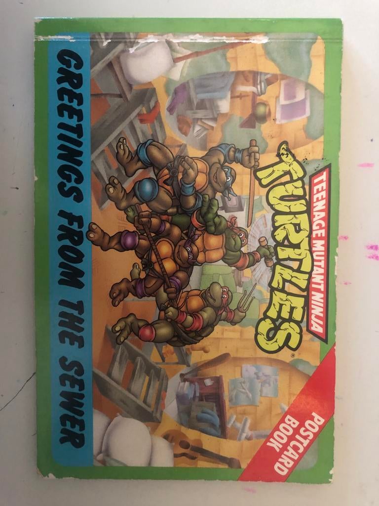 Teenage Mutant Ninja Turtles Postkaartenboek, Ophalen of Verzenden, Gebruikt, Foto of Kaart