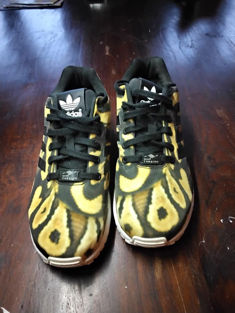 ZGAN ADIDAS SNEAKERS PANTERPRINT MT 38,5, Ophalen of Verzenden, Zo goed als nieuw, Sneakers of Gympen