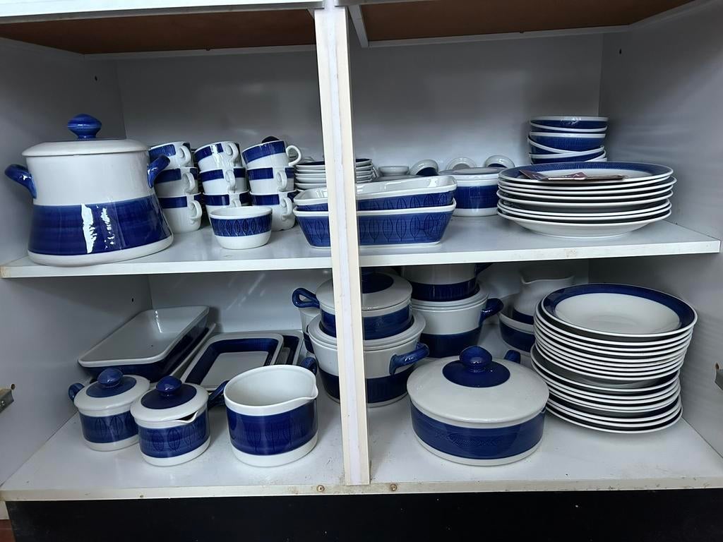 Koka Blå Rörstrand 98 delig servies zgan, Ophalen