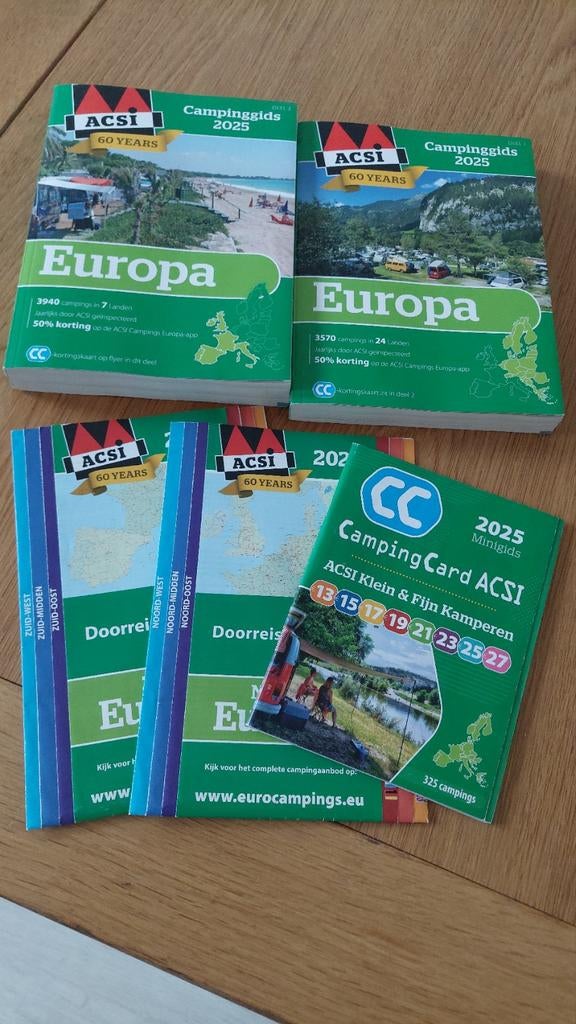 Acsi Europa campinggidsen 2025 deel 1 en 2, Ophalen