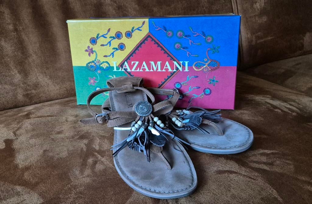 LAZAMANI Dames teenslippers Bruin Maat 44, Kleding | Dames, Schoenen, Slippers, Bruin, Lazamani, Ophalen of Verzenden