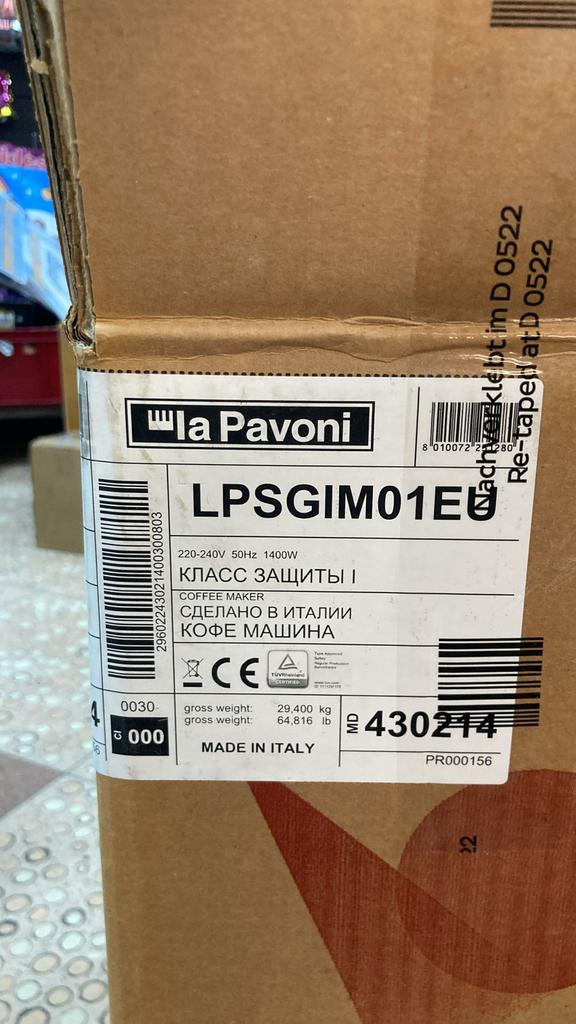 Nieuwe La Pavoni Espressomachine, Witgoed en Apparatuur, Koffiezetapparaten, Ophalen, Afneembaar waterreservoir, Espresso apparaat