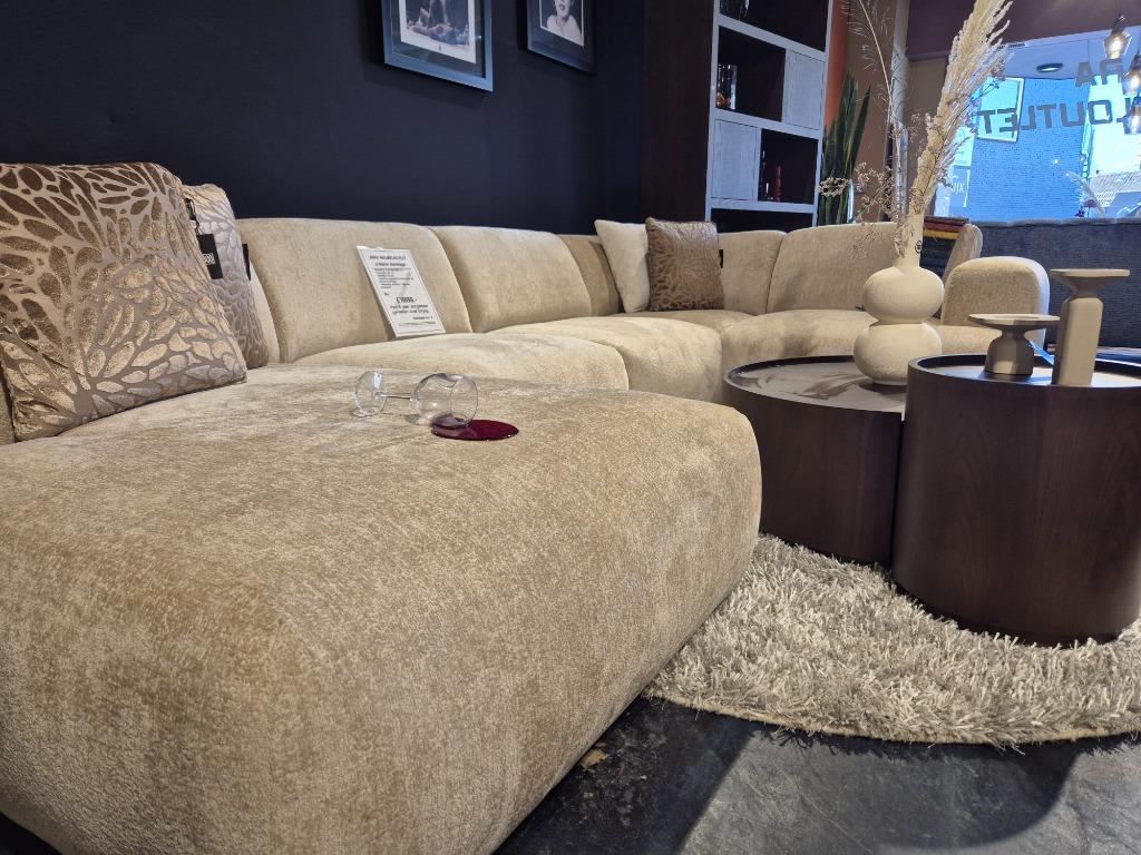 NEW NEW U-bank Santiago Beige Incl 5 Jaar Garantie, Overige materialen, Overige maten, Hoekbank, Ophalen of Verzenden