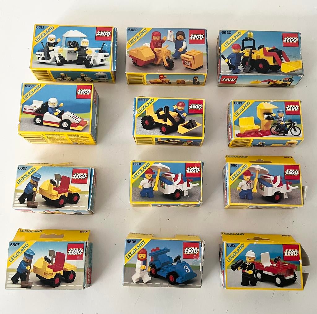 Lego Legoland 12 sets met doos en instructie, Ophalen of Verzenden, Gebruikt, Complete set, Lego