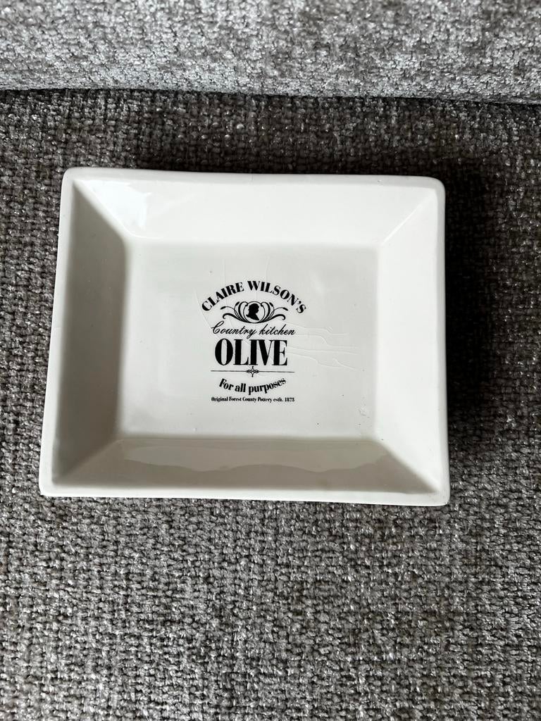 Claire Wilson's servies/ olijven schaaltje/, Ophalen of Verzenden, Gebruikt, Overige stijlen, Schaal of Schalen