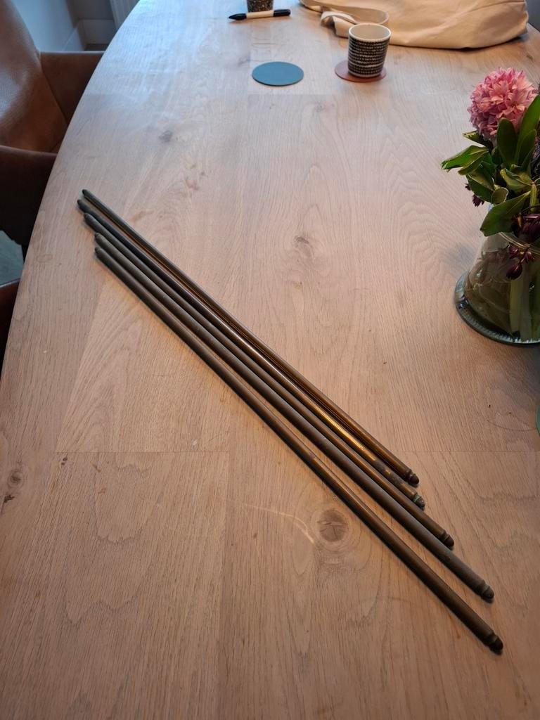 36 koperen traproedes, Ophalen, Minder dan 50 cm, Gebruikt, Grijs