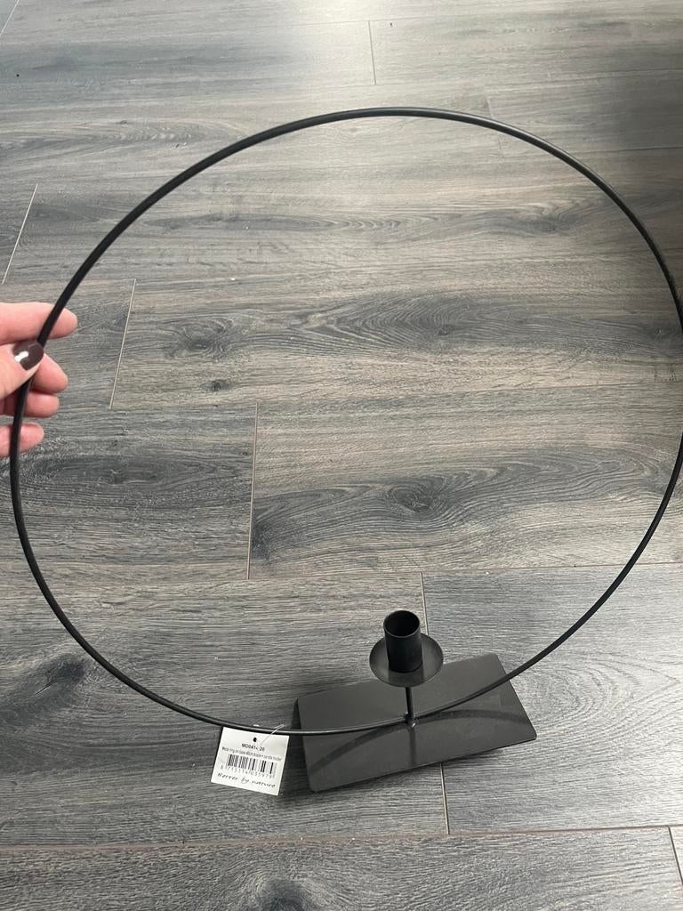 Kandelaar, 25 tot 50 cm, Zwart, Nieuw, Ophalen of Verzenden