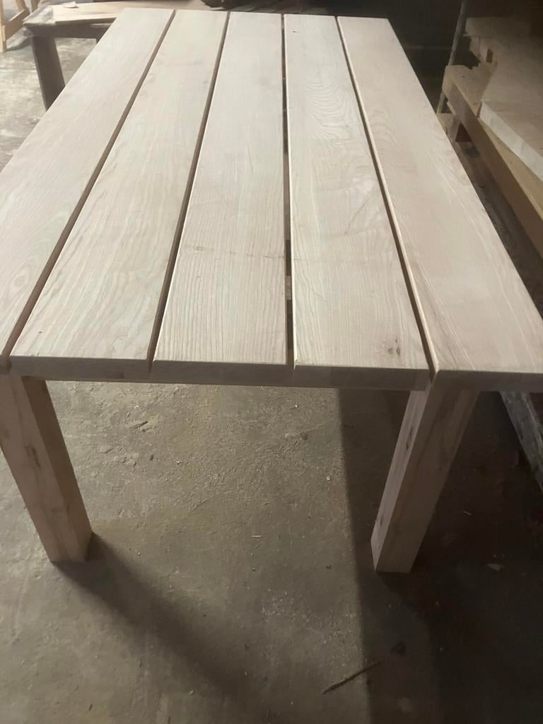Tuintafel hardhout 2 meter x 100 cm x 4 cm dik en 76cm hoog, Ophalen, Nieuw, Rechthoekig, Hout