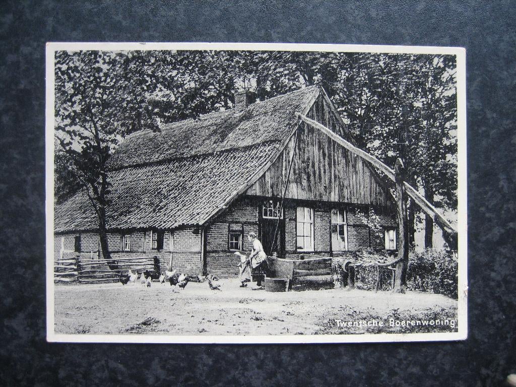 TWENTE oude Boerderij  H Grootformaat, Ophalen of Verzenden, 1940 tot 1960, Overijssel