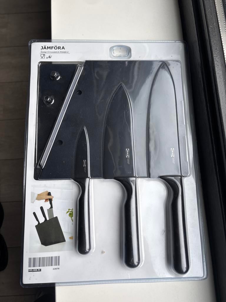 Ikea keukenmessen set - Nieuw in verpakking, Kunststof, Nieuw, Ophalen of Verzenden, Vaatwasserbestendig