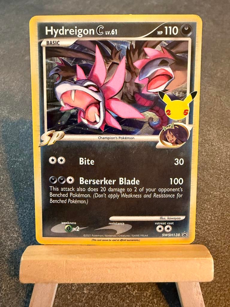 Hydreigon C LV.61 - SWSH138 Promo - Pokemon, Ophalen of Verzenden, Gebruikt, Losse kaart