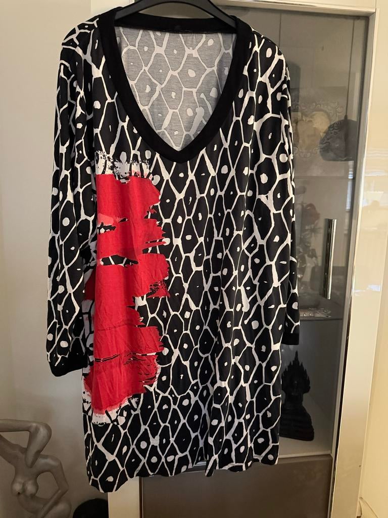 Twister Jurk Maat 50/52 viscose, Ophalen of Verzenden, Zo goed als nieuw, Zwart, Jurk