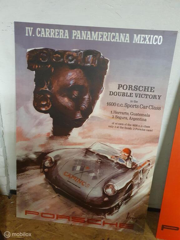 Wandbord Porsche Classic  100 x 70, Nieuw