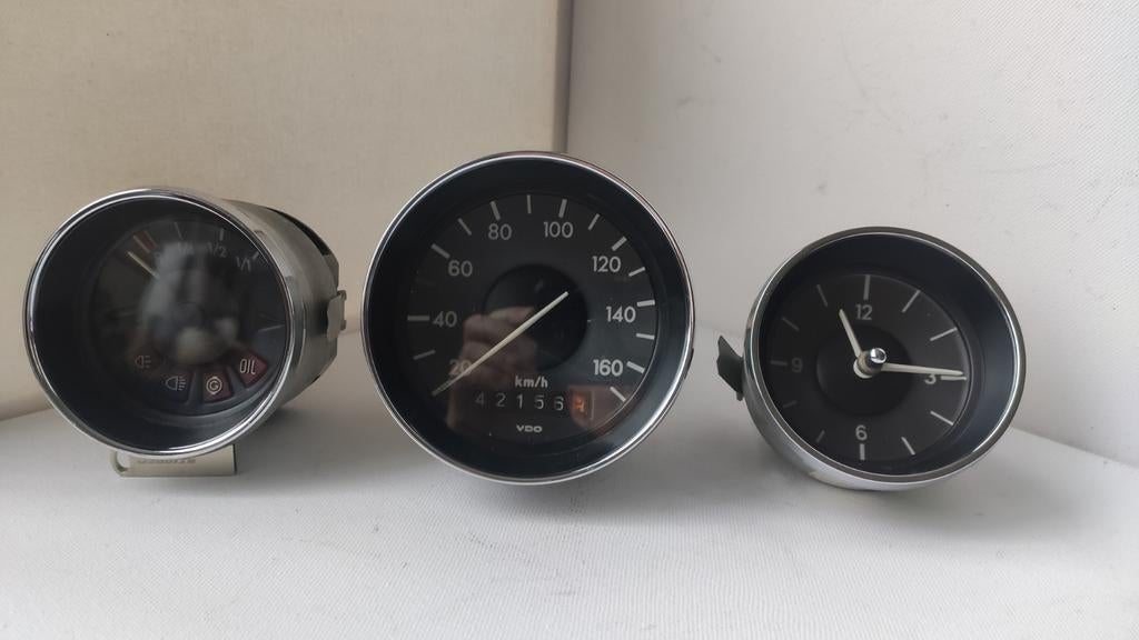 Set Volkswagen type 3 dashboard instrumenten incl. klok., Auto-onderdelen, Dashboard en Schakelaars, Ophalen of Verzenden, Gebruikt