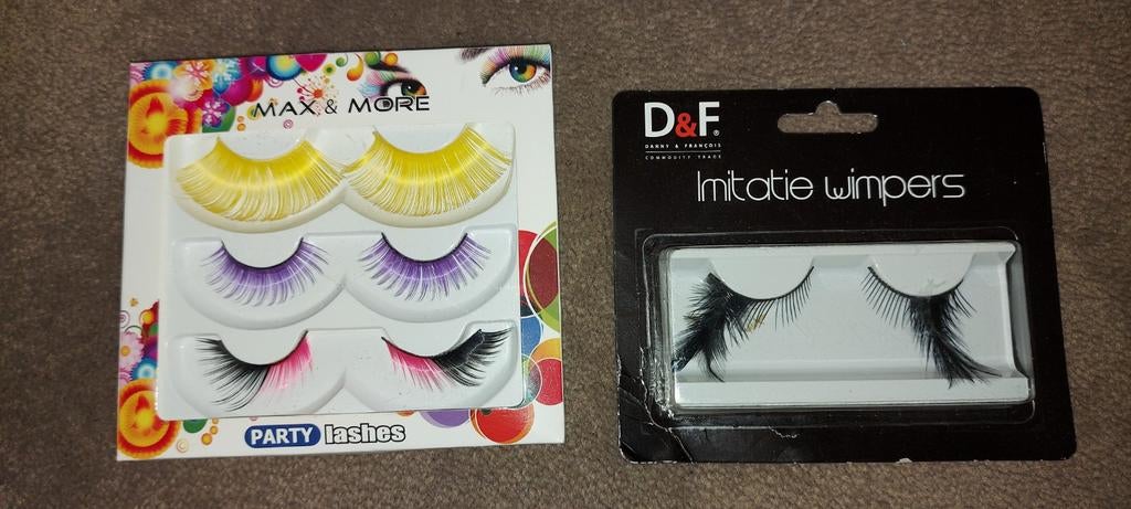 Carnaval Party Wimpers/Lashes - Nieuw/Zo goed als nieuw, Carnaval, D&F, Ophalen of Verzenden, Zo goed als nieuw