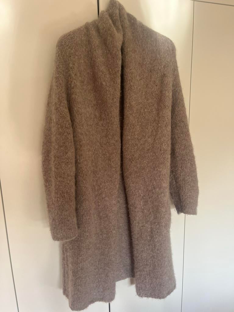 Inti vest lang M/L, Ophalen of Verzenden, Zo goed als nieuw, Maat 38/40 (M), Beige