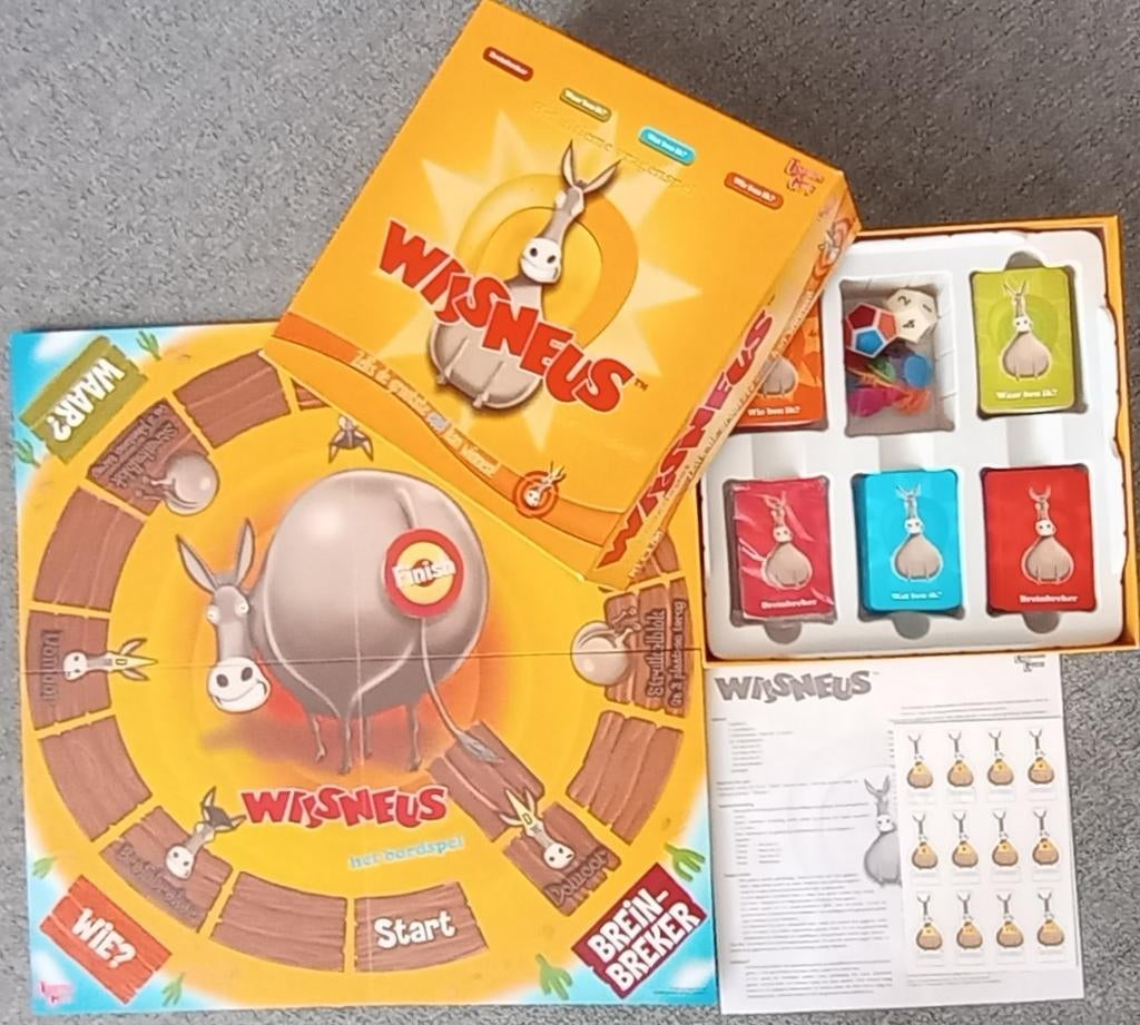 Wijsneus Bordspel - Compleet en in goeie staat!, Nieuw, Ophalen of Verzenden, Brein Breker, Een of twee spelers