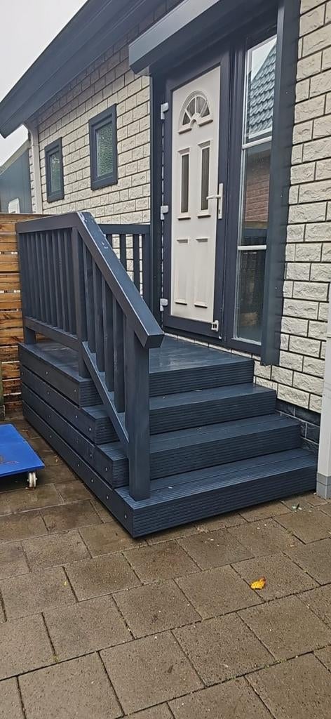 Chalet opstap, Recreatiewoning, Pipowagen, Trap, Bordes, Ophalen of Verzenden