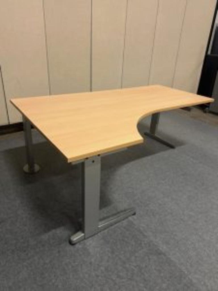 Hoekbureau met slinger 18080/120xH64-84 cm, 20 stuks, Huis en Inrichting, Bureaus, Verzenden, In hoogte verstelbaar, Gebruikt