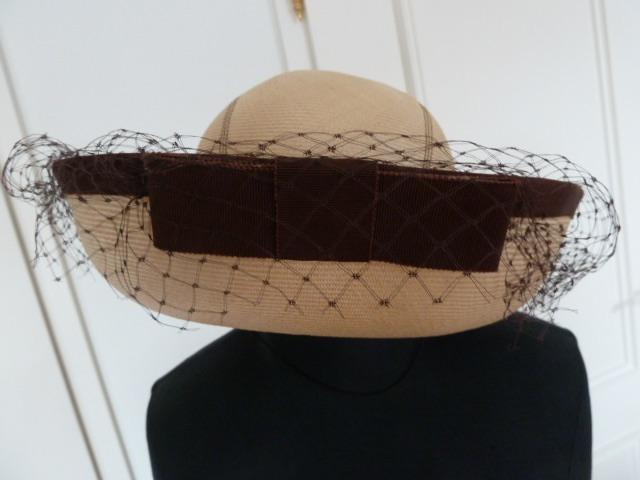Zeer fijne dure Panama hoed met strik & voile, maat 57, zgan, Kleding | Dames, Hoeden en Petten, 56 of 57 cm (M, 7 of 7⅛ inch)