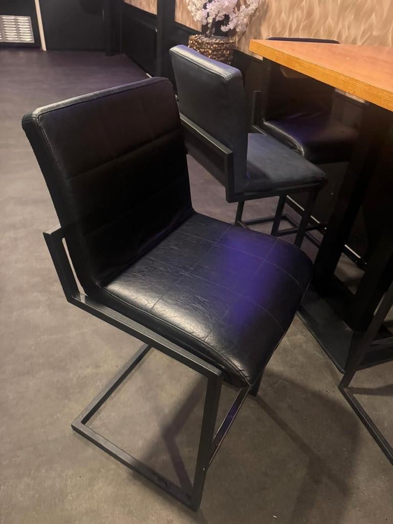 Barkrukken, leder, voetsteun en erg stevig, Huis en Inrichting, Barkrukken, Ophalen, 5 krukken of meer, Met voetsteun, 60 tot 90 cm