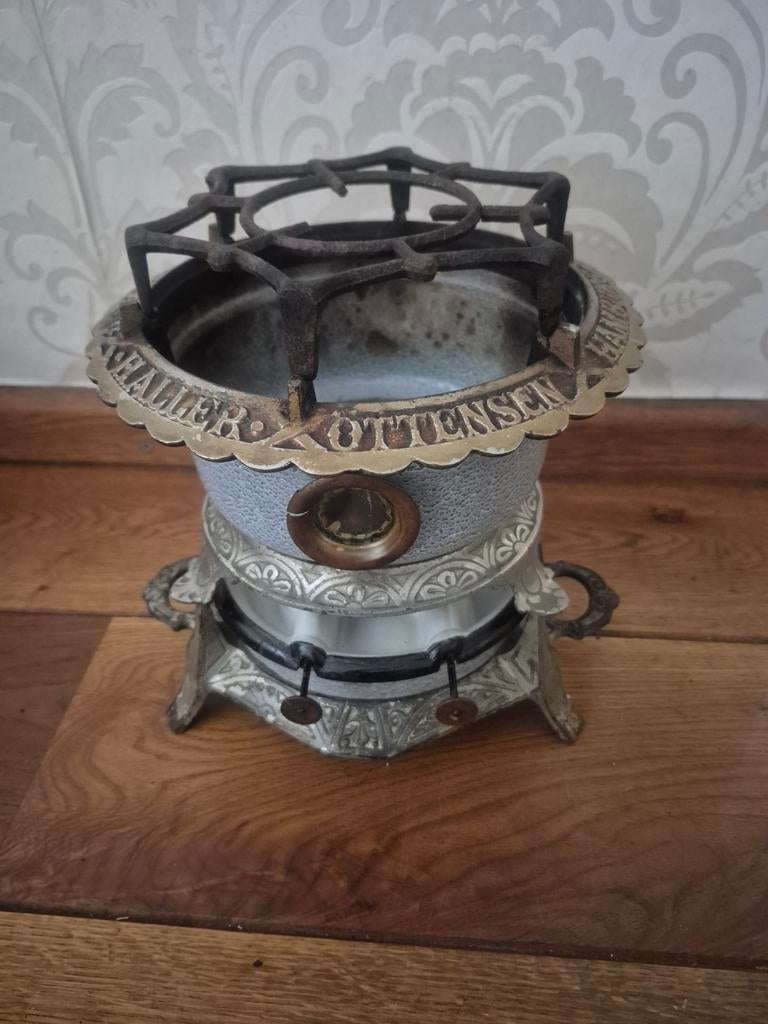 Haller Petroleum stel Orgineel, Antiek en Kunst, Antiek | Emaille, Ophalen of Verzenden