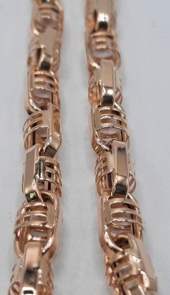 gouden fantasie ketting 14kt, Www.bredajuwelier.nl, Nieuw, Ophalen of Verzenden, Www.bredajuwelier.nl